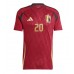 Camisa de time de futebol Bélgica Lois Openda #20 Replicas 1º Equipamento Europeu 2024 Manga Curta